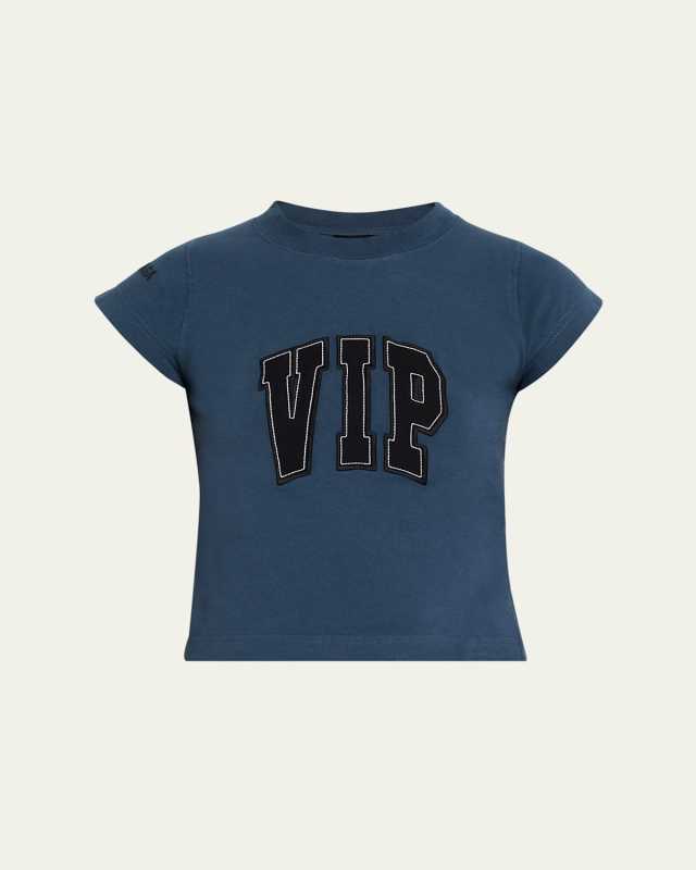 Shrunken Cap-Sleeve T-Shirt